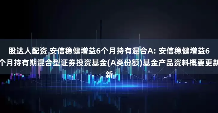 股达人配资 安信稳健增益6个月持有混合A: 安信稳健增益6个月持有期混合型证券投资基金(A类份额)基金产品资料概要更新